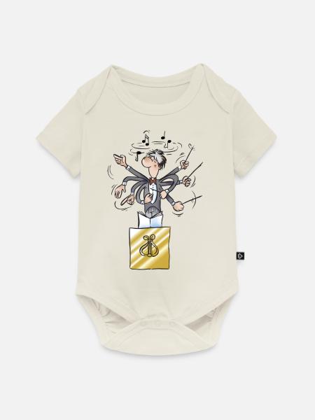 Dirigent - Baby Premium Kurzarmbody - Naturweiß
