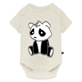 little panda bear - Baby Premium short-sleeve bodysuit - off white - Front