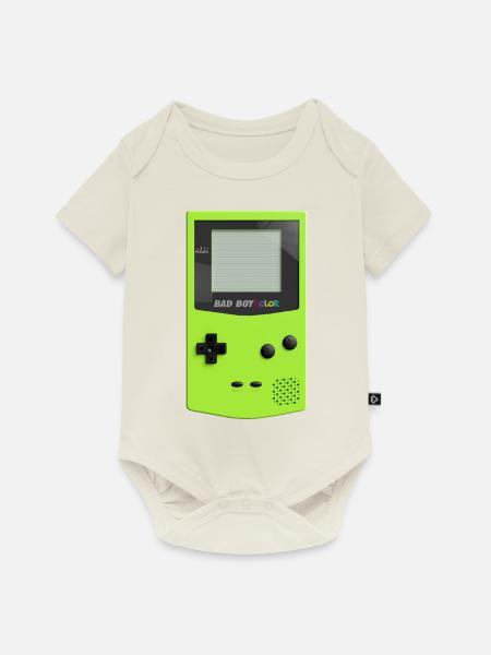 Spiel Junge Farbe - Baby Premium Kurzarmbody - Naturweiß