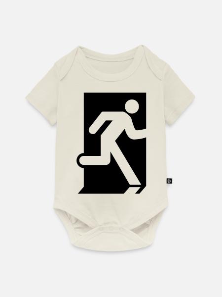 Emergency Exit - Baby Premium Kurzarmbody - Naturweiß