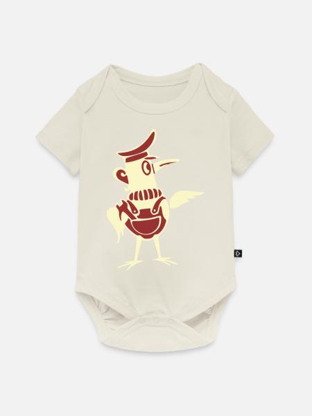 Minol Pirol - Baby Premium Kurzarmbody - Naturweiß