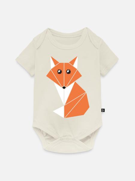 Kawaii Fuchs - Baby Premium Kurzarmbody - Naturweiß