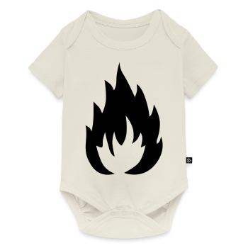 Flamme - Baby Premium Kurzarmbody - Naturweiß - Vorne