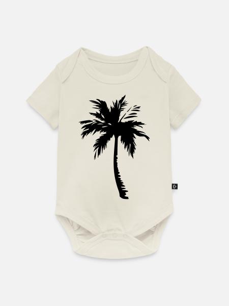 palm tree - Baby Premium Kurzarmbody - Naturweiß
