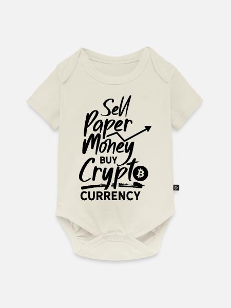 Cryptowährung Krypto Crypto Trader Kryptowährung - Baby Premium Kurzarmbody - Naturweiß