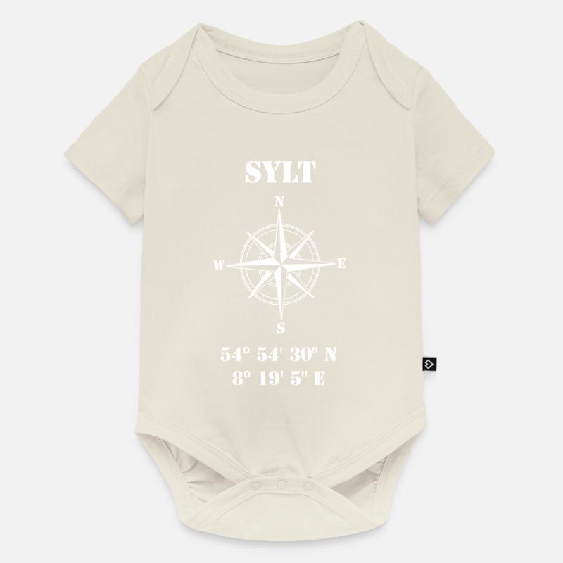 Sylt - Body à manches courtes Premium Bébé - blanc cassé