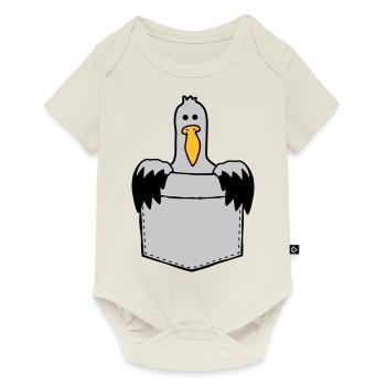 Chest bag Seagull On the way - Baby Premium short-sleeve bodysuit - off white - Front