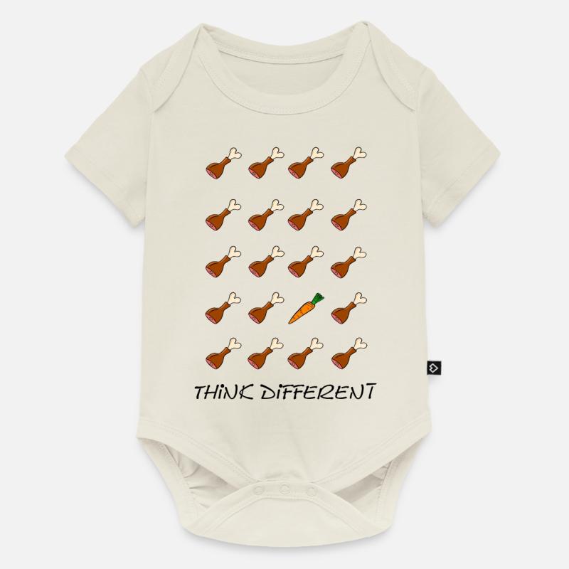 Think different - Baby Premium Kurzarmbody - Naturweiß