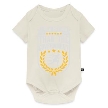 run better than government - Baby Premium Kurzarmbody - Naturweiß - Vorne