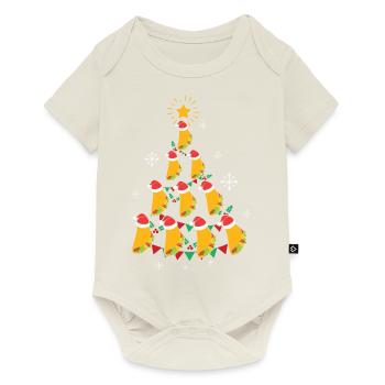 Fast Food Lover Taco Christmas Tree - Baby Premium short-sleeve bodysuit - off white - Front