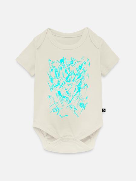 Scifi - Hintergrund Textur - Baby Premium Kurzarmbody - Naturweiß