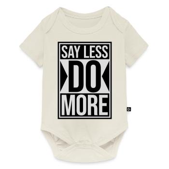 say less do more - Baby Premium short-sleeve bodysuit - off white - Front