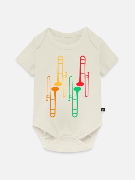 Posaunensammlung - Posaunist - Baby Premium Kurzarmbody - Naturweiß