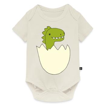 Dino Bébé - Body à manches courtes Premium Bébé - blanc cassé - Devant