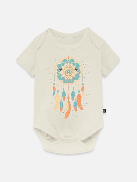 Traumfänger - Baby Premium Kurzarmbody - Naturweiß