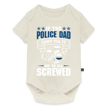 Polizei Polizist Polizeibeamte - Baby Premium Kurzarmbody - Naturweiß - Vorne