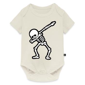 skull dabbing sonnenbrille - Baby Premium Kurzarmbody - Naturweiß - Vorne