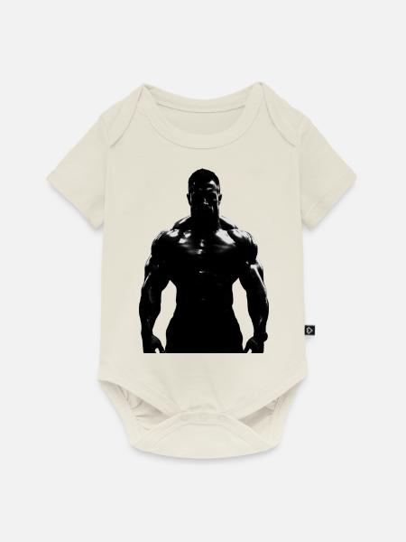 Bodybuilder 1 - Baby Premium Kurzarmbody - Naturweiß