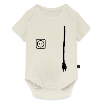 Connector and socket to put power on things - Baby Premium short-sleeve bodysuit - off white - Front