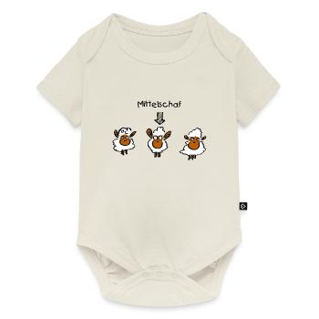 Mittelschaf - Baby Premium Kurzarmbody - Naturweiß - Vorne
