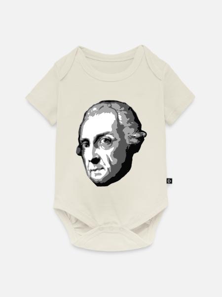 Friedrich II - Baby Premium Kurzarmbody - Naturweiß