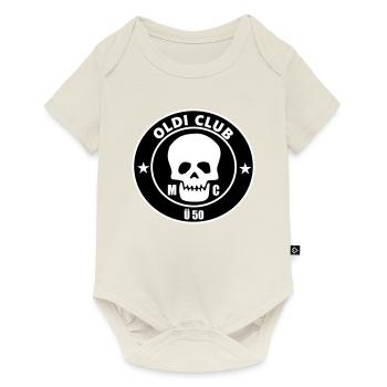 funny sayings, cool, skull, over 50 - Baby Premium short-sleeve bodysuit - off white - Front