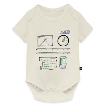 roboter - Baby Premium short-sleeve bodysuit - off white - Front
