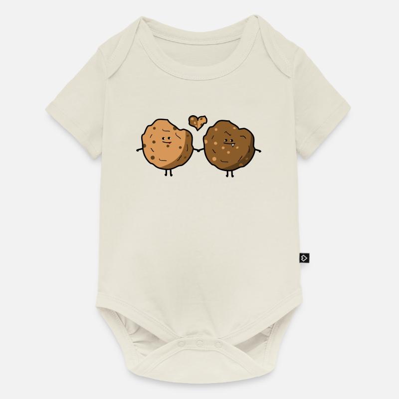 Amour de cookie - Body à manches courtes Premium Bébé - blanc cassé