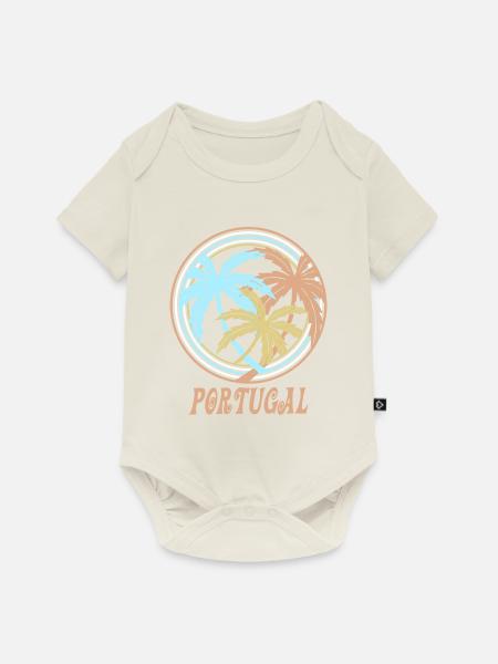 Portugal - Baby Premium Kurzarmbody - Naturweiß