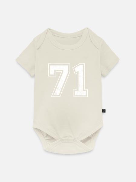 Anzahl 71 - Baby Premium Kurzarmbody - Naturweiß