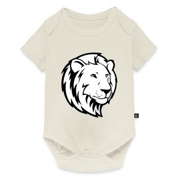 löwe - Baby Premium Kurzarmbody - Naturweiß - Vorne