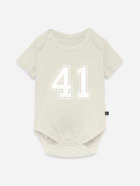 Anzahl 41 - Baby Premium Kurzarmbody - Naturweiß