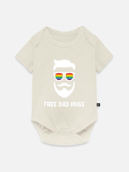LGBT Stolze Vater - Baby Premium Kurzarmbody - Naturweiß