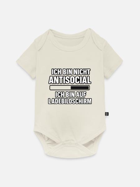 Ladebildschirm-Modus - Baby Premium Kurzarmbody - Naturweiß