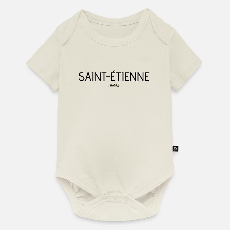 Saint Etienne - Body à manches courtes Premium Bébé - blanc cassé