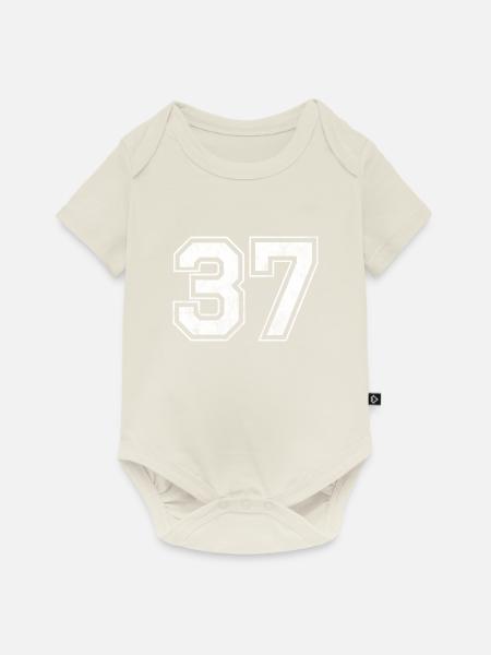 Anzahl 37 - Baby Premium Kurzarmbody - Naturweiß