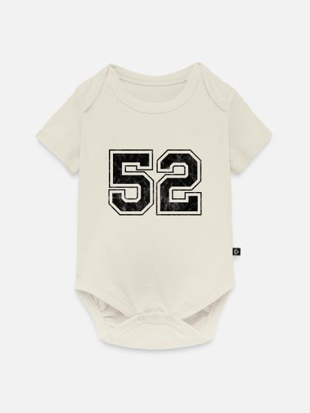 Anzahl 52 - Baby Premium Kurzarmbody - Naturweiß