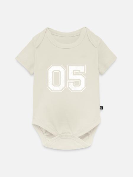 Anzahl 05 - Baby Premium Kurzarmbody - Naturweiß