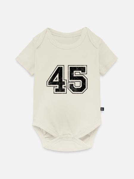Anzahl 45 - Baby Premium Kurzarmbody - Naturweiß