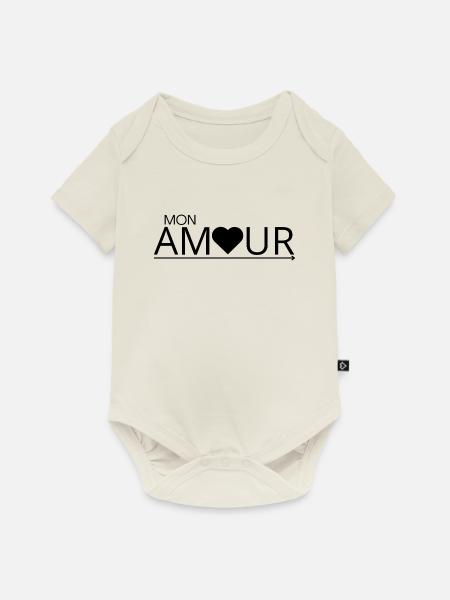 Mein Liebling - Baby Premium Kurzarmbody - Naturweiß