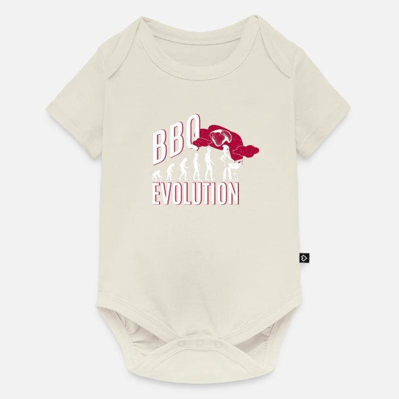 BBQ Evolution - Grillen - Baby Premium Kurzarmbody - Naturweiß