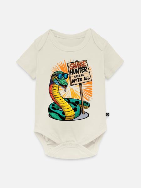 Coole Schlange - Baby Premium Kurzarmbody - Naturweiß