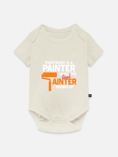 Malerin - Baby Premium Kurzarmbody - Naturweiß