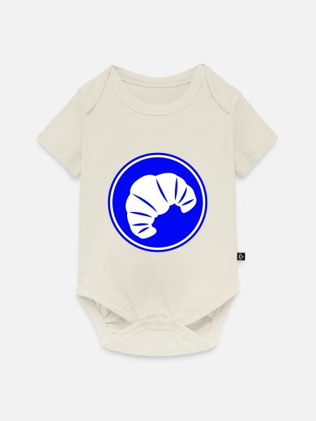 Croissant Symbol - Baby Premium Kurzarmbody - Naturweiß