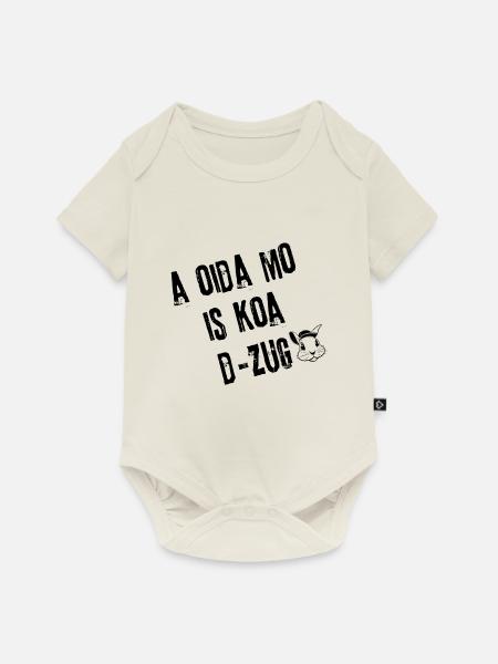 OidaMo_Zugfrei | Redewendung - Baby Premium Kurzarmbody - Naturweiß