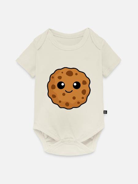 Kekse Comic - Baby Premium Kurzarmbody - Naturweiß