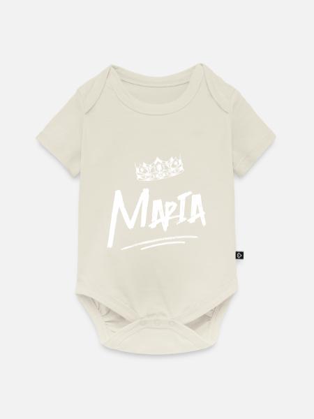 Maria - Baby Premium Kurzarmbody - Naturweiß