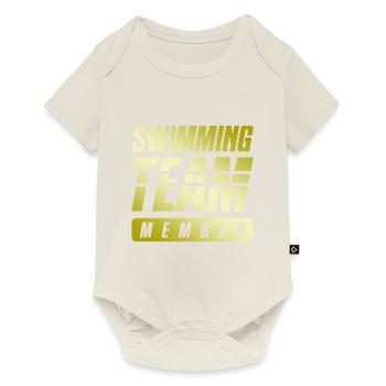 Équipe de natation - Body à manches courtes Premium Bébé - blanc cassé - Devant