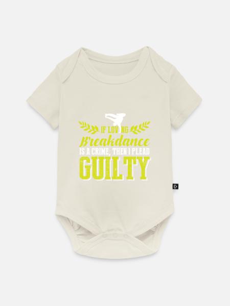 breakdance tanzen - Baby Premium Kurzarmbody - Naturweiß