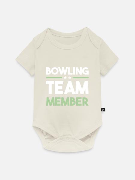 Bowling Team - Baby Premium Kurzarmbody - Naturweiß